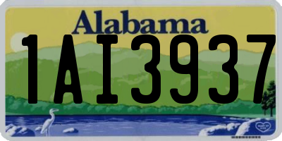 AL license plate 1AI3937
