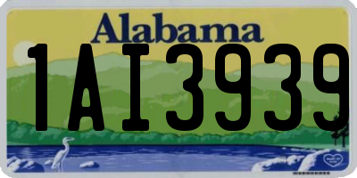 AL license plate 1AI3939