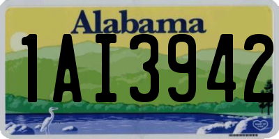 AL license plate 1AI3942