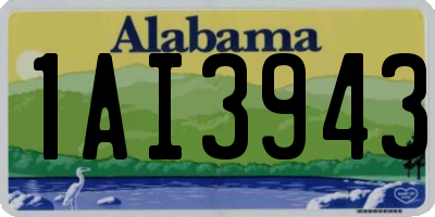 AL license plate 1AI3943