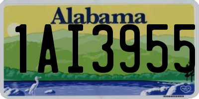 AL license plate 1AI3955