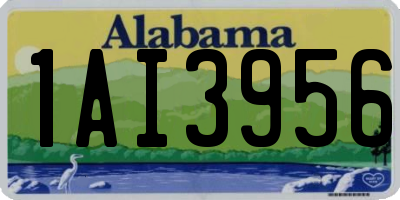 AL license plate 1AI3956