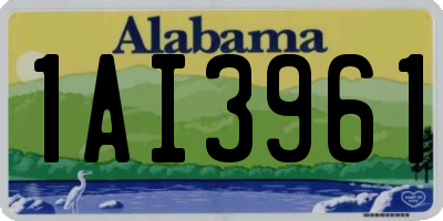 AL license plate 1AI3961