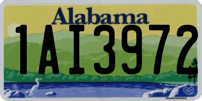AL license plate 1AI3972