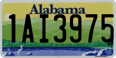 AL license plate 1AI3975
