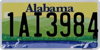 AL license plate 1AI3984
