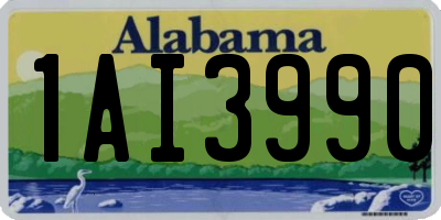 AL license plate 1AI3990