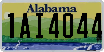 AL license plate 1AI4044