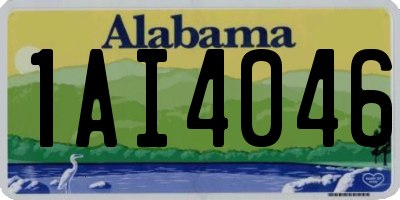 AL license plate 1AI4046