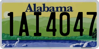 AL license plate 1AI4047