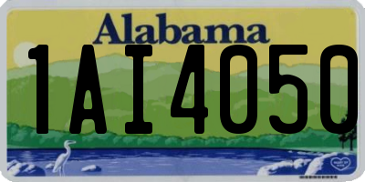 AL license plate 1AI4050