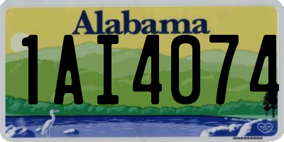 AL license plate 1AI4074