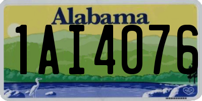 AL license plate 1AI4076