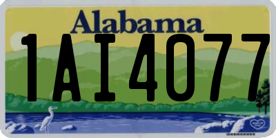 AL license plate 1AI4077