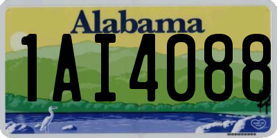 AL license plate 1AI4088