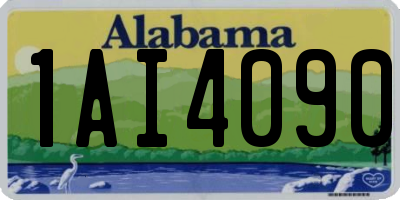 AL license plate 1AI4090