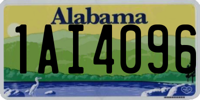 AL license plate 1AI4096