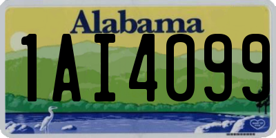 AL license plate 1AI4099