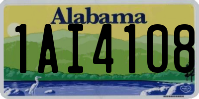 AL license plate 1AI4108