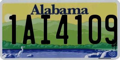 AL license plate 1AI4109