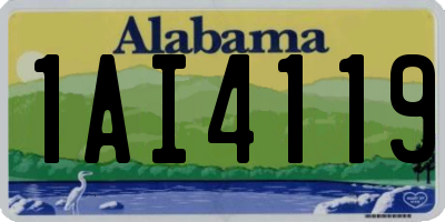 AL license plate 1AI4119