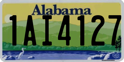 AL license plate 1AI4127