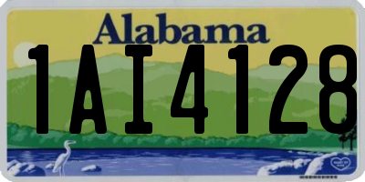 AL license plate 1AI4128