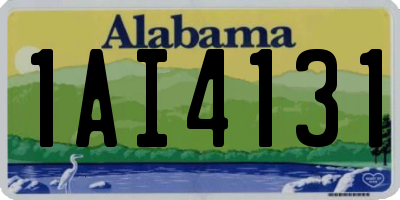 AL license plate 1AI4131