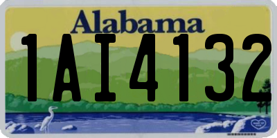 AL license plate 1AI4132