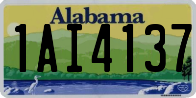 AL license plate 1AI4137