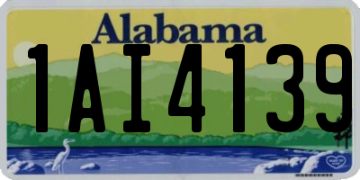 AL license plate 1AI4139