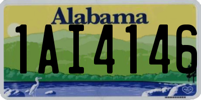AL license plate 1AI4146