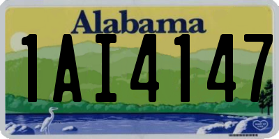 AL license plate 1AI4147