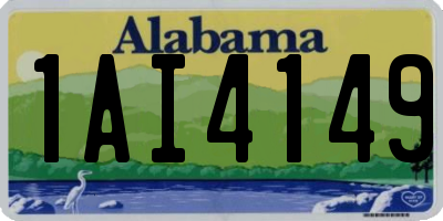 AL license plate 1AI4149