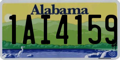 AL license plate 1AI4159