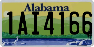 AL license plate 1AI4166