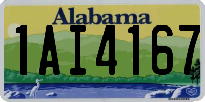 AL license plate 1AI4167