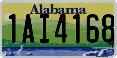 AL license plate 1AI4168