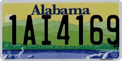 AL license plate 1AI4169
