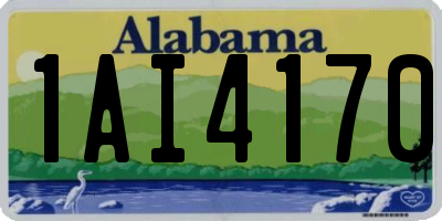 AL license plate 1AI4170