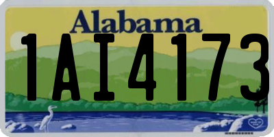 AL license plate 1AI4173