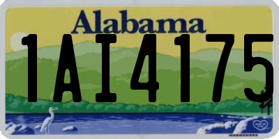 AL license plate 1AI4175