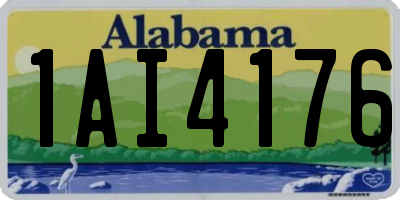 AL license plate 1AI4176