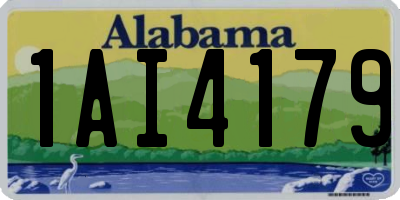 AL license plate 1AI4179