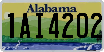 AL license plate 1AI4202