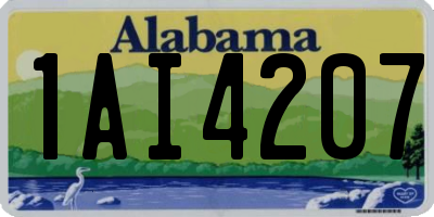 AL license plate 1AI4207