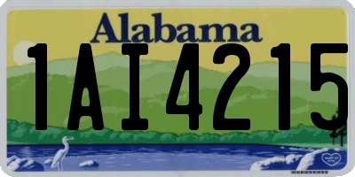 AL license plate 1AI4215
