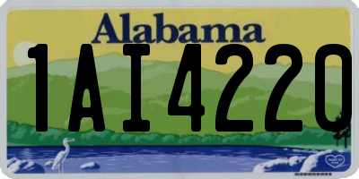 AL license plate 1AI4220