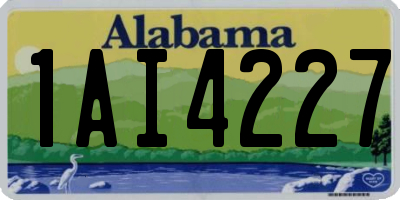 AL license plate 1AI4227