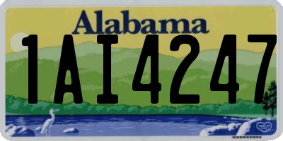 AL license plate 1AI4247